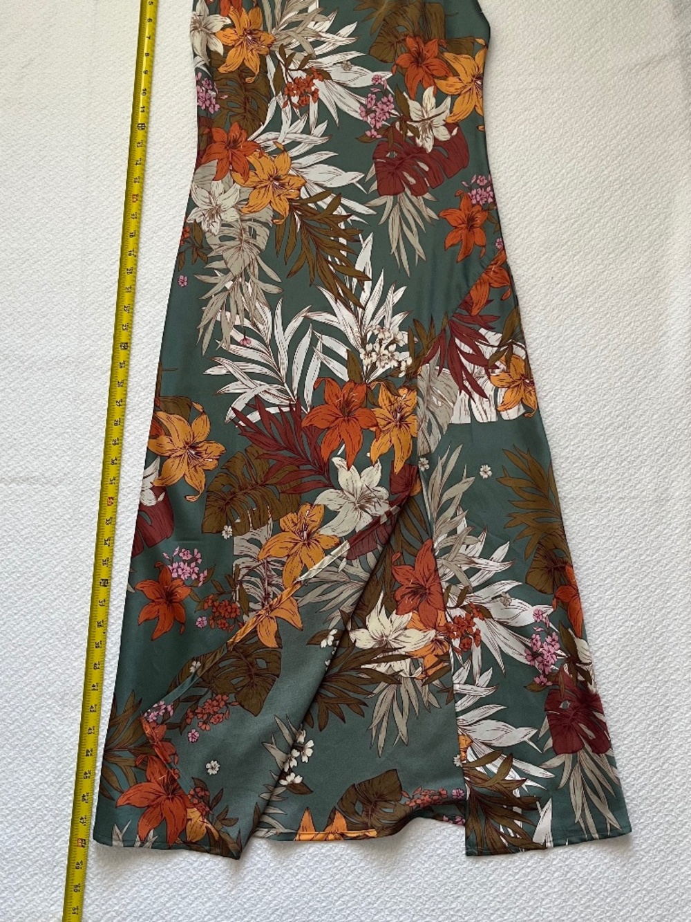 Paper Heart Women's Tropical Floral Dress Size L Slip Maxi Vacation Dress - Picture 5 of 9